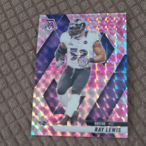 Ray Lewis Prism Football Trading Card - Pink Camo Prizm